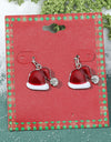Fashion Green Red Color Star Ball Christmas Earring Women