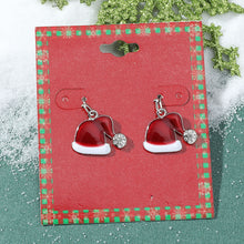 Carica l&#39;immagine nel visualizzatore di Gallery, Fashion Green Red Color Star Ball Christmas Earring Women
