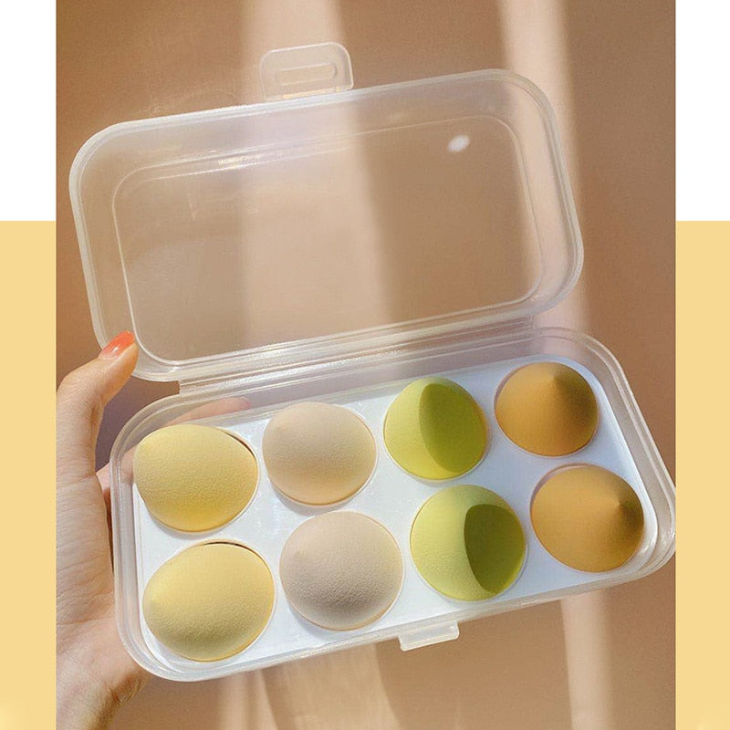 8pcs/box Make-up Blender Cosmetic Sponge Foundation Beauty Tool