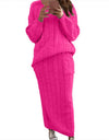 Warm Knitted 2 Piece Pullover Sweater Set