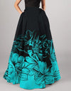 High Waist Bohemian Floral Print Maxi Skirts