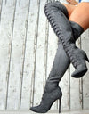 Warm Over The Knee Boots Sexy Fashion Lace Up Boots