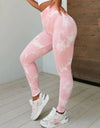 Lightning Marble Scrunch Butt Leggings