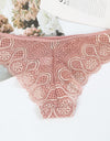 Low-Waist Female Embroidery Underwear