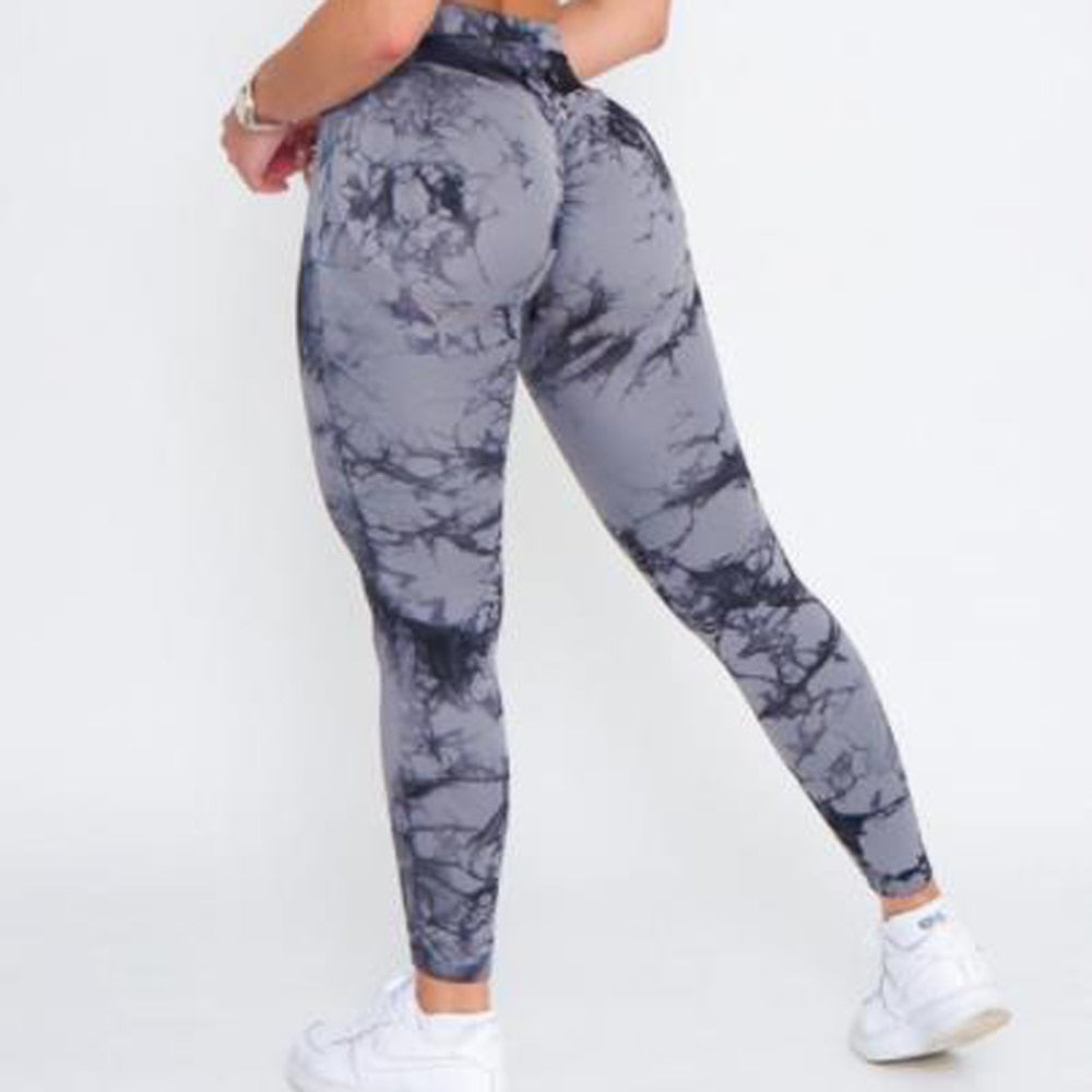 Lightning Marble Scrunch Butt Leggings