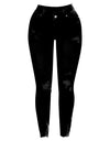 Women's Butt Lifting Skinny Denim Jeans High Waist Pencil Jean Stretchy Distressed Slim Trousers Destroyed Ripped Jean Oversized