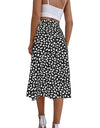 Midi A-Line High Waist Split Wrap Skirt