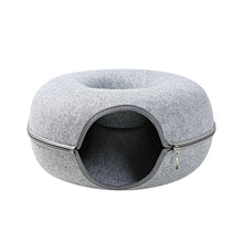 Load image into Gallery viewer, Donut Bed with Zipper Cat House
