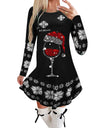 Long-sleeved Christmas Casual Sexy Dress