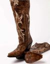 Chunky High Heel Cowgirl Boots