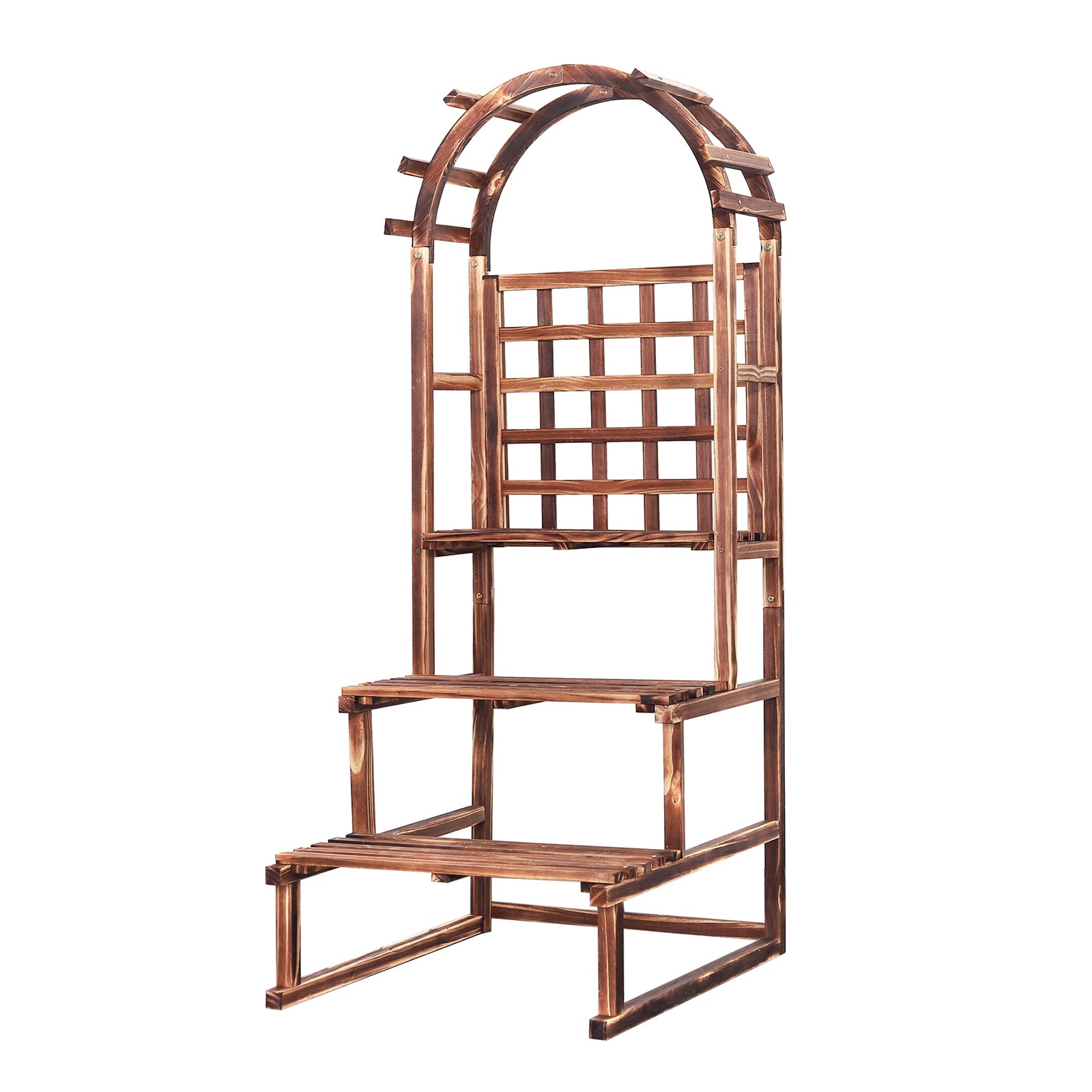 Indoor/Outdoor 3 Tier Wood Plant Stand