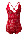 Sexy One Piece Lace Embroidery Bodysuit Small To Plus Size