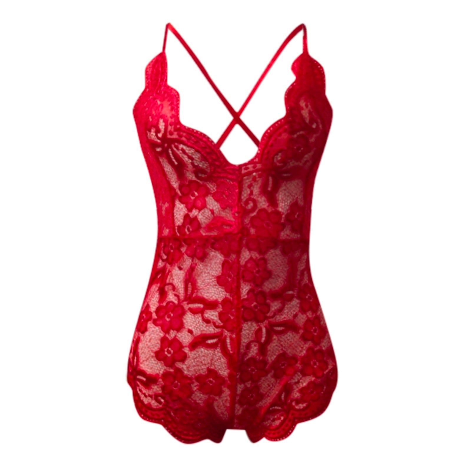 Sexy One Piece Lace Embroidery Bodysuit Small To Plus Size