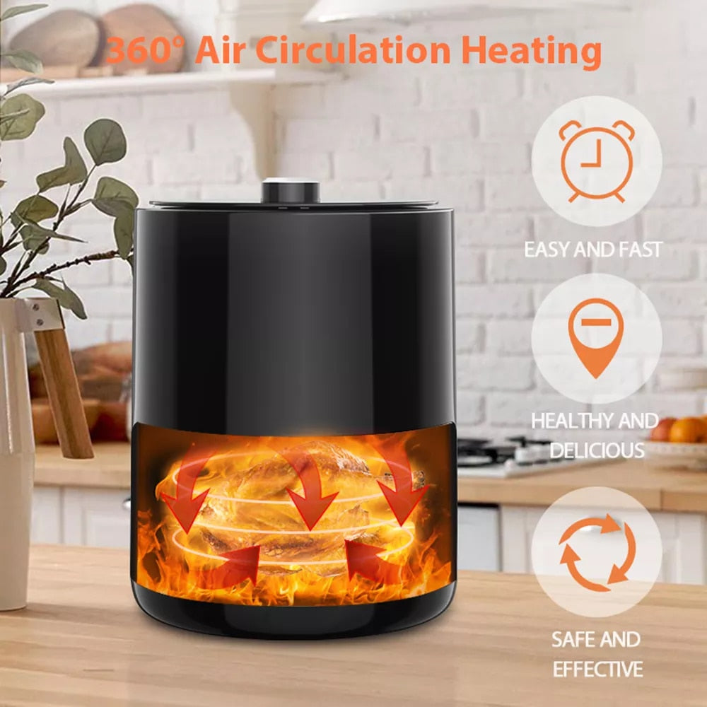 Air Fryer 3.2L Large Capacity 360°Baking Oven