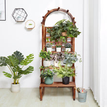 Charger l&#39;image dans la galerie, Indoor/Outdoor 3 Tier Wood Plant Stand
