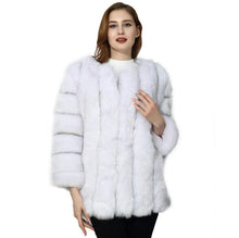 Load image into Gallery viewer, Faux Fur Winter  Elegant Thick Overcoat
