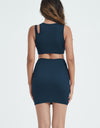 Asymmetric Sleeveless Hollow out Dress