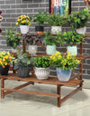 Large 3 Tier Stair Style Wood Plant Stand