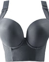 Hide Back Fat With Anti-sagging Deep Cup Push Up Shaper Bra