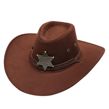 Load image into Gallery viewer, Western cowboy Sheriff hat
