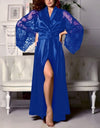 Soft Silk Lace Dressing Gown