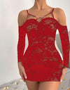 Satin Lace Sexy Sling Nightdress