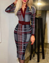 Casual Elegant Fashion Print Work Dress