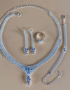 Silver Color Rhinestone Crystal Bridal Jewelry Sets