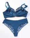 Plus size Sexy Lace thong And Bra set