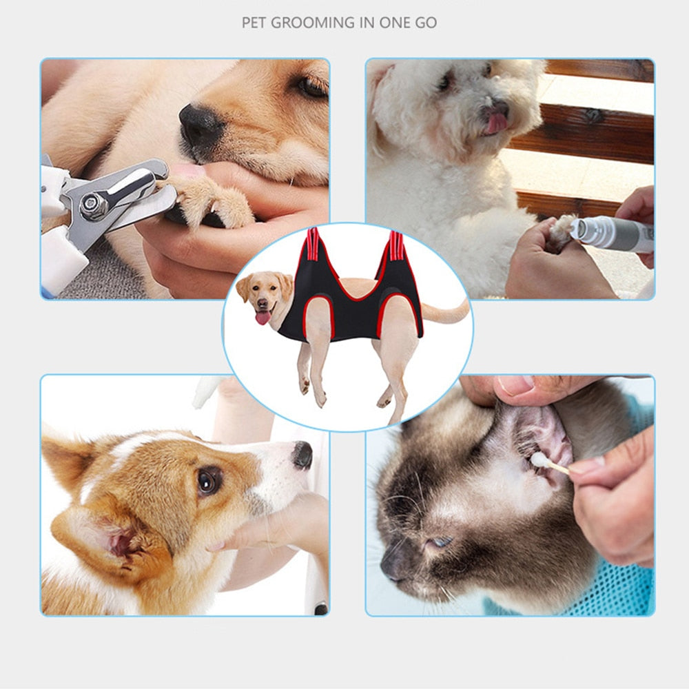 Pet Cat Grooming Hammock Helper