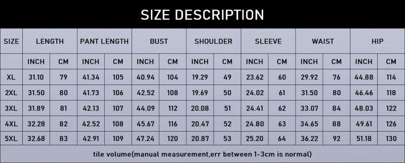XL-5XL Two Piece Long Sleeve V Neck top And Pants