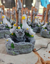 Duck/Squirrel Solar Power Resin Patio With Led Light