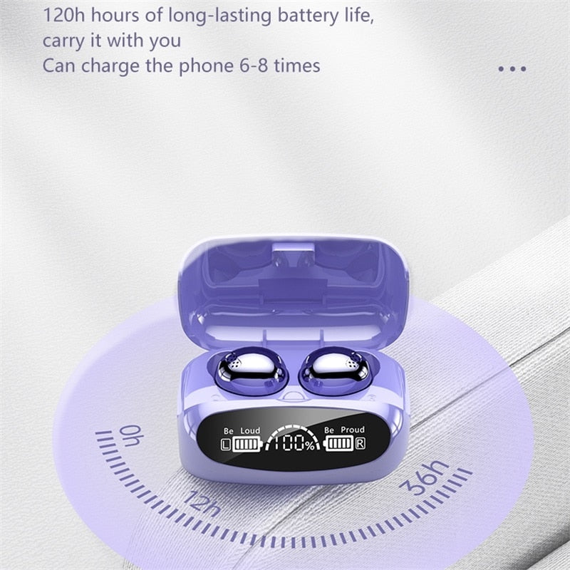 Wireless Headphone Touch Headset with Microphone Power Bank 2000mAh