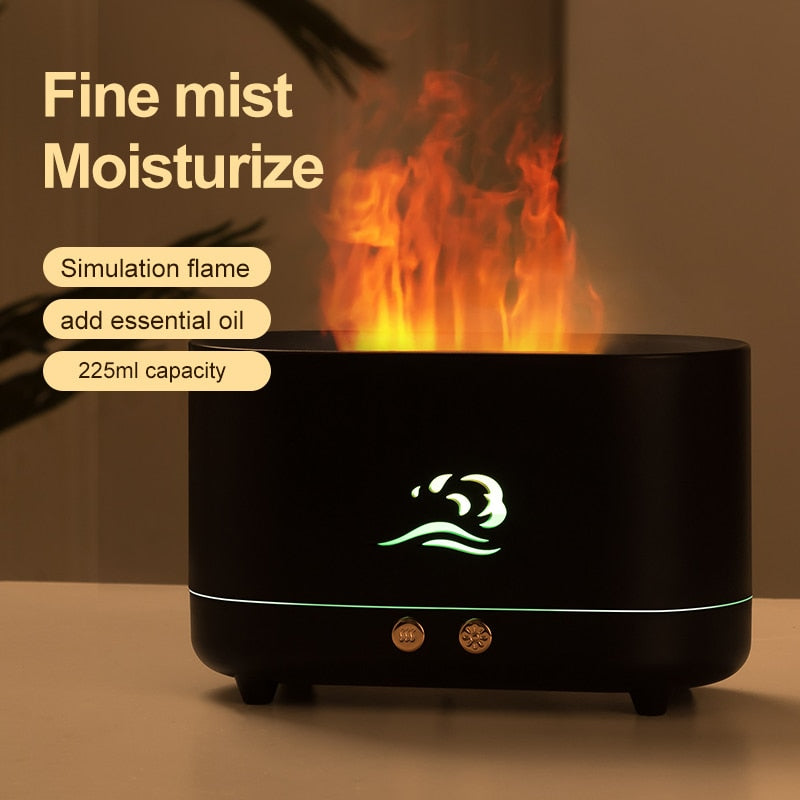 180ML USB Essential Oil Diffuser Simulation Flame
