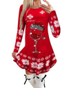 Long-sleeved Christmas Casual Sexy Dress