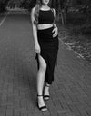 High Waist Maxi Long Skirt
