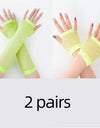 Fishnet Fingerless Long Gloves