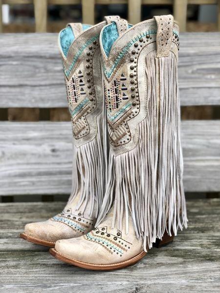 Square Heel Square Toe Slip-On Retro Mid-Calf Boots