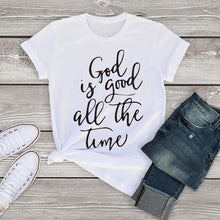 Cargar imagen en el visor de la galería, God is Good all the Time Print T-shirt
