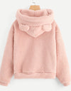 Cute Bear Warm Pullover Fluffy hoodie