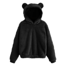 Load image into Gallery viewer, Cute Bear Warm Pullover Fluffy hoodie
