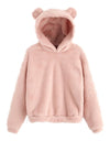 Cute Bear Warm Pullover Fluffy hoodie