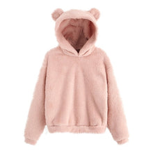 Load image into Gallery viewer, Cute Bear Warm Pullover Fluffy hoodie
