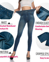 Waist Trimming Push Up Elastic Jeggings Denim Pants - Fashion Damsel
