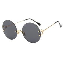 將圖片載入圖庫檢視器 Round Metal Frame Ocean Design Sunglasses - Fashion Damsel
