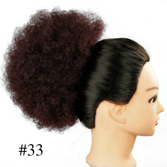 Synthetic Hair Bun  Hair Piece Bun Afro Hairpiece