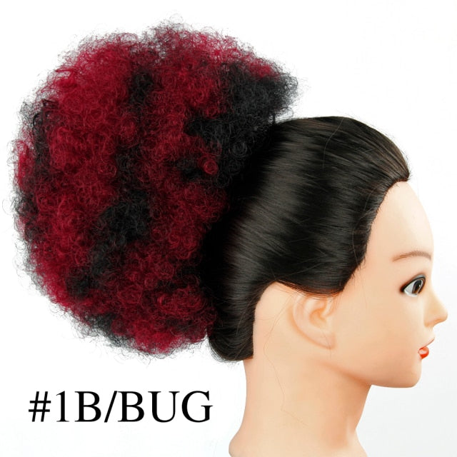 Synthetic Hair Bun  Hair Piece Bun Afro Hairpiece