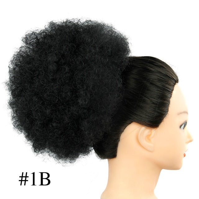 Synthetic Hair Bun  Hair Piece Bun Afro Hairpiece