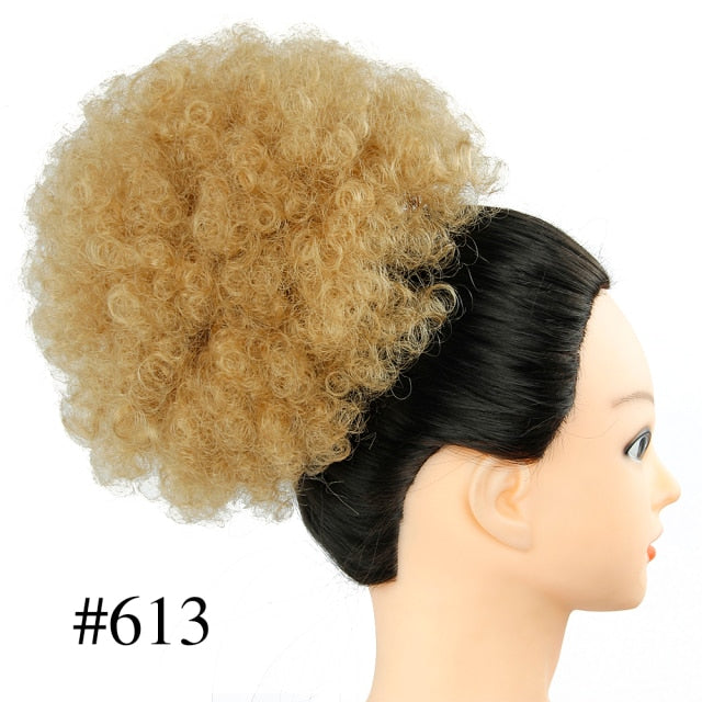 Synthetic Hair Bun  Hair Piece Bun Afro Hairpiece