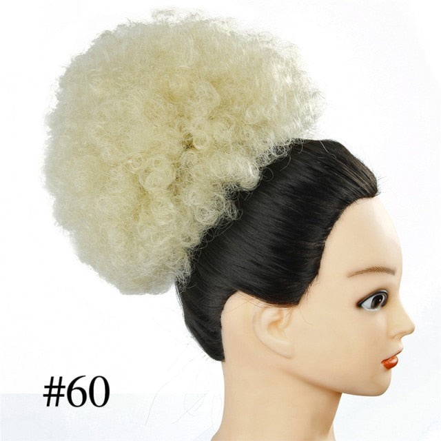 Synthetic Hair Bun  Hair Piece Bun Afro Hairpiece